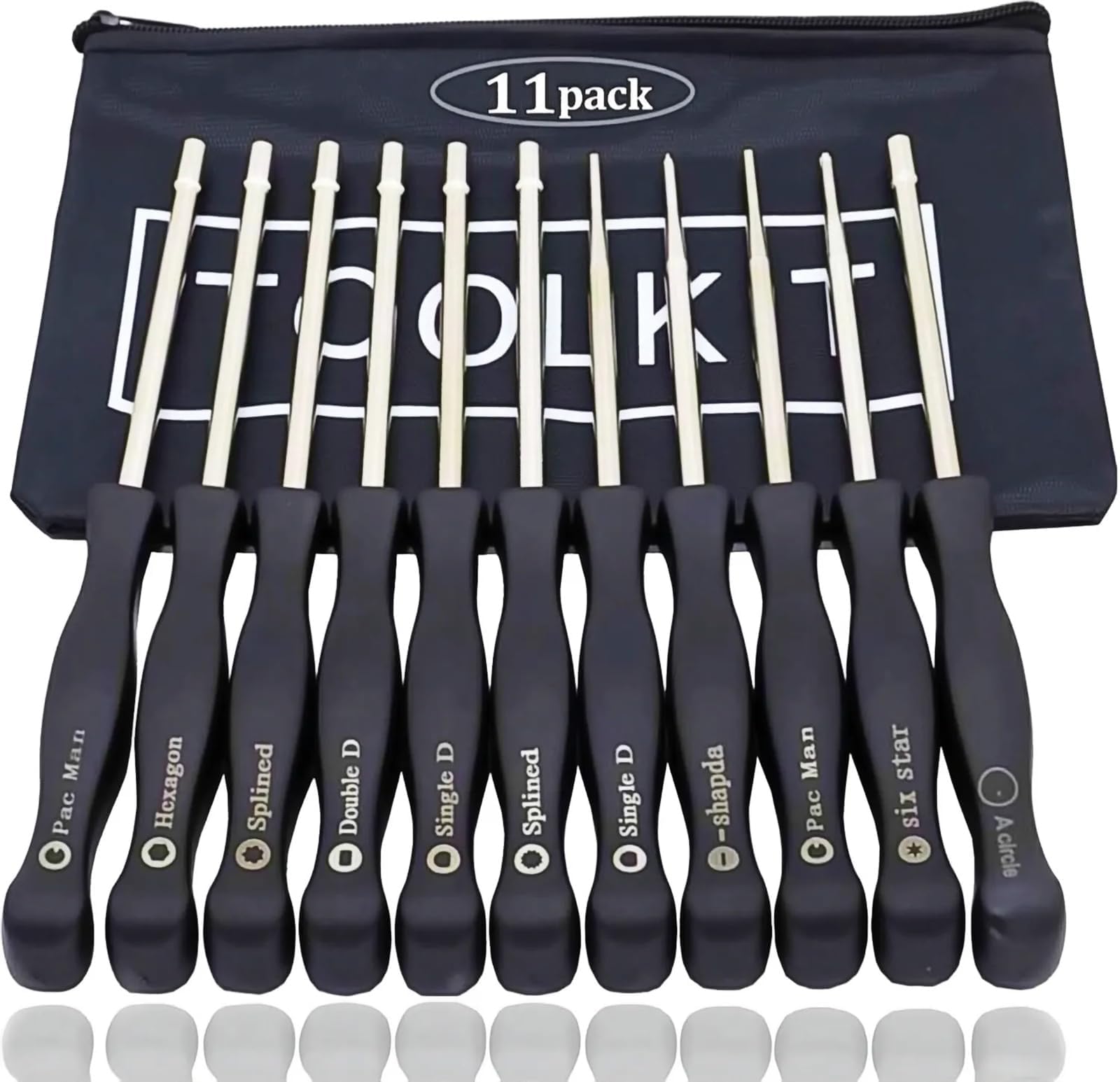 Carburetor Adjustment Tool Kit for 2 Cycle Small Engine, Carb Tune Up Tool for Echo Poulan Husqvarna MTD Ryobi Homelite String Trimmer Chainsaw Blower