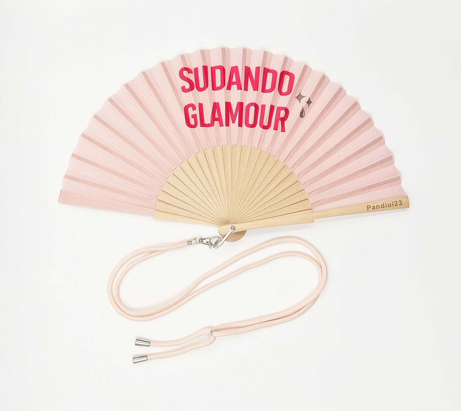 – Funny Phrases Fan in spanish Original Wedding Fan in spanish - Modern and Colourful, Hanger Included - 23 x 42 cm