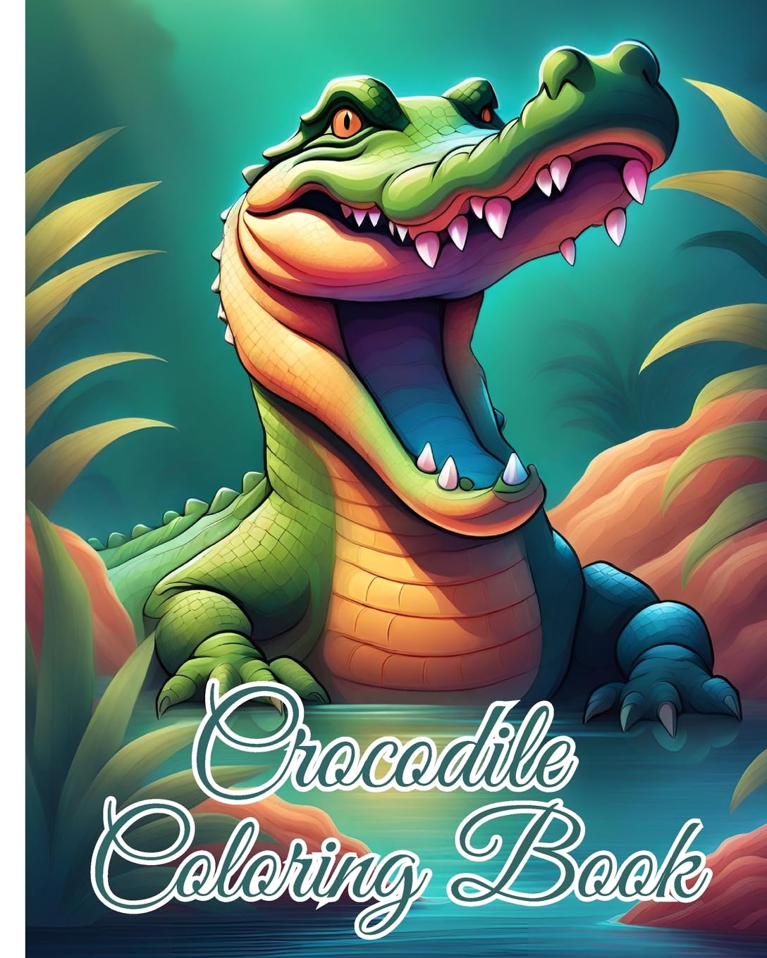 Crocodile Coloring Book: Kids Coloring Book Filled with Crocodile Designs for Toddlers and Children