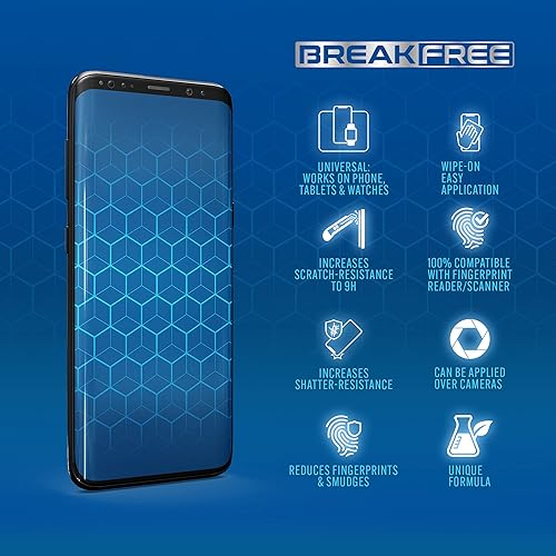 Miniatura 4 de BREAK FREE Protector de pantalla de vidrio líquido con cobertura de $250  Nano protección resistente a arañazos e inastillables para todos los