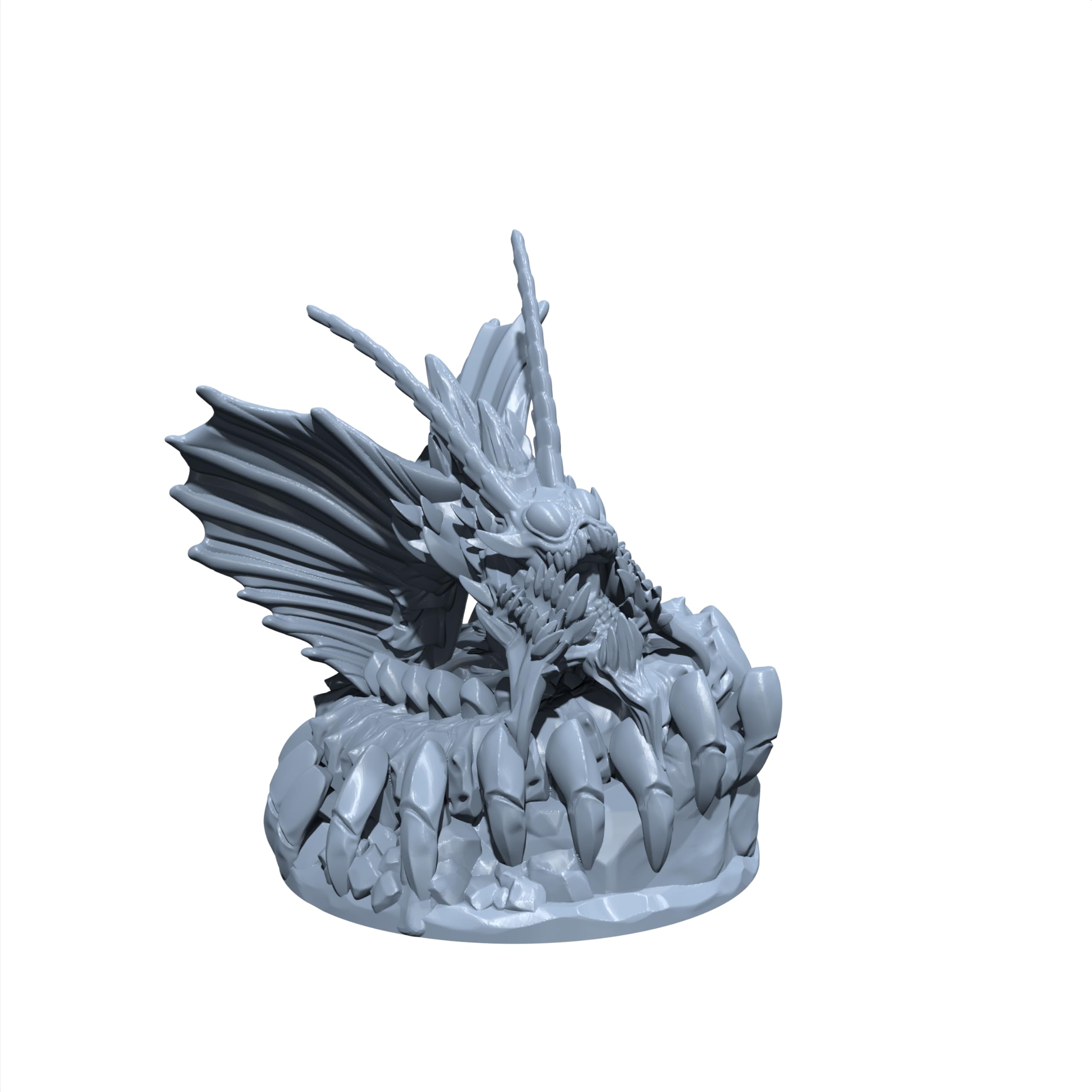 Kryomar, The Glacial Serpent | Remorhaz | Deathipede | Miniature for Tabletop Games Like…