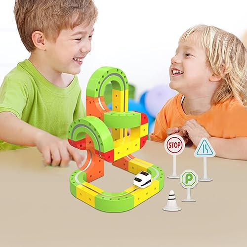 Miniatura 2 de Train Set, with Motorized Train Set, 67pieces, Motorized Track Toy, Nursery playroom Toy, Portable Safe Construction, for Boys Girls Christmas