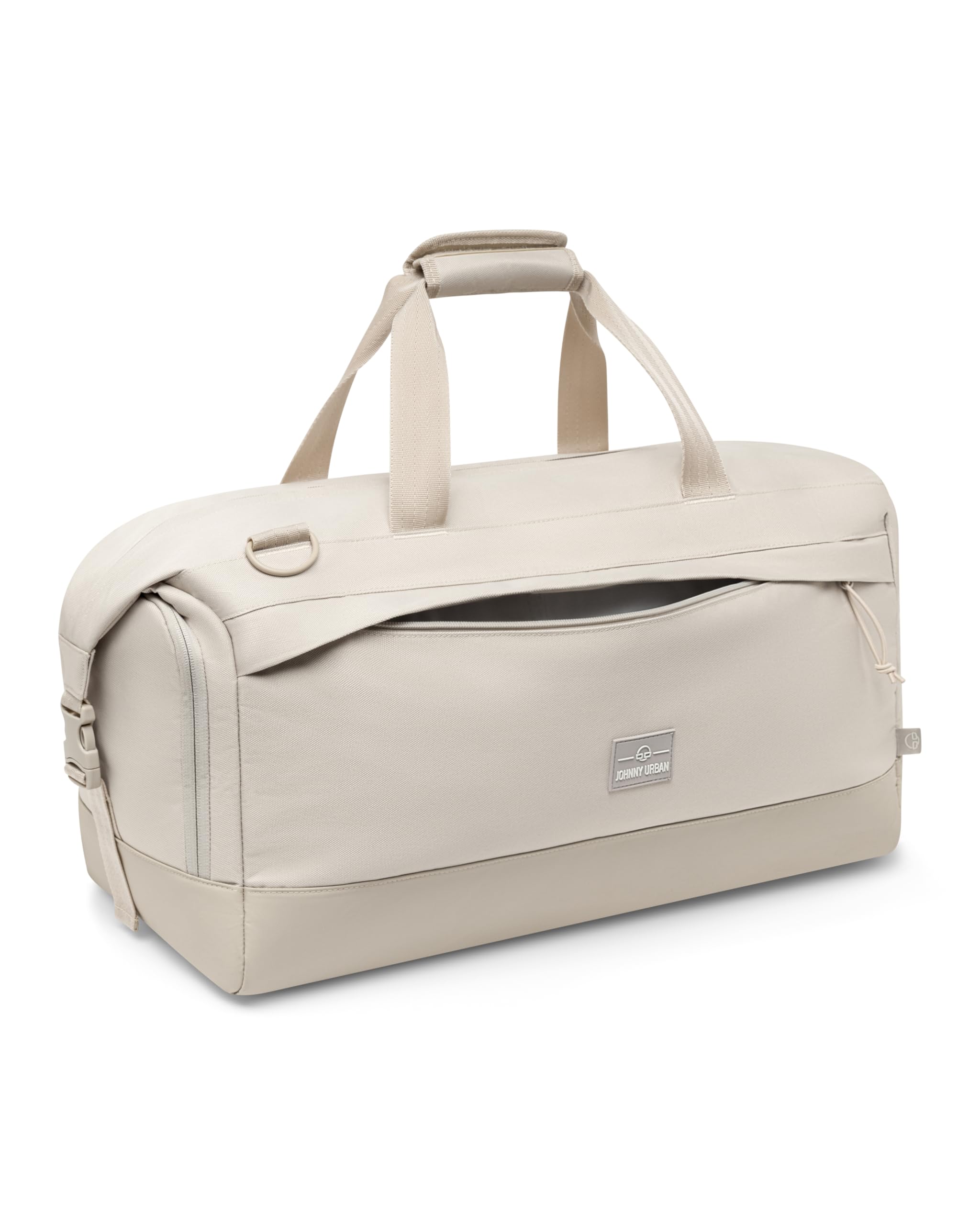 Johnny Urban Borsa da Viaggio Uomo Donna Beige - Milan - Borsa Palestra per Sport, Piscina, Padel, Calcio - Duffel Bag per Scarpe da Viaggio - 35L - Tracolla Regolabile - Idrorepellente