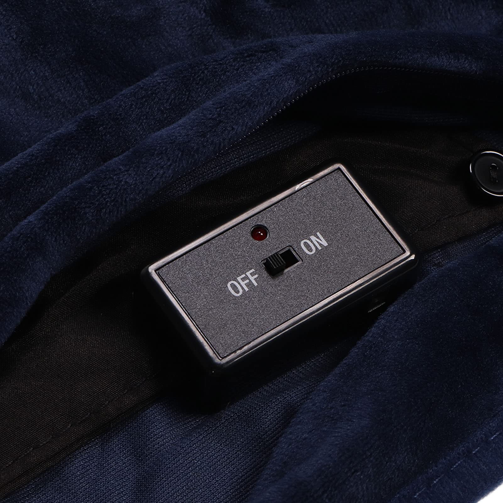 Couverture Chauffante, Couverture Chauffante électrique USB Hiver Chaud Couverture Chauffante Midi Repos Genou Couverture électrique Thermique pour Lit (Bleu)