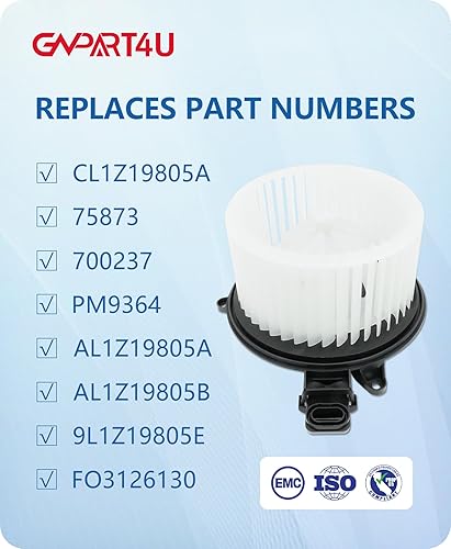 Miniatura 3 de Motor de soplador delantero 700237 para Ford 2009 2010 2011 2012 2013 2014 F150, 2009-2014 2015 2016 2017 Ford Expedition Lincoln Navigator,