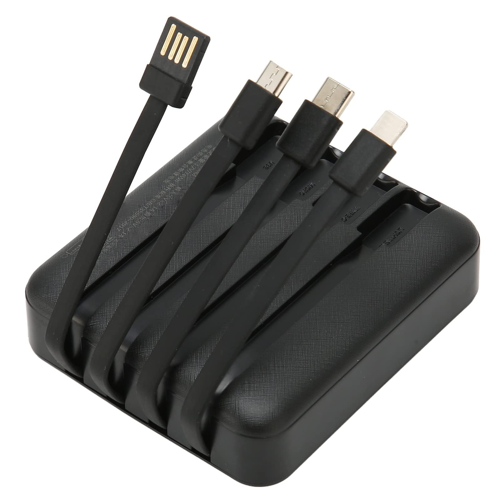 Banca di Energia Solare, Caricabatterie Portatile Banca di Energia Solare per Telefono 20000 MAh per Escursioni in Viaggio, Doppi Metodi di Ricarica, USB, USB C, Porta Micro USB (Nero)