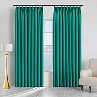 Vista 89 de MAIHER Cortina plisada para oscurecer la habitación, de 108 pulgadas, triple tejido, con aislamiento térmico, ahorro de energía, cortina plisada