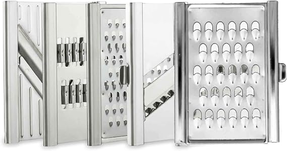 Gigant 4-Way Slicer with Multi-Box 5 Inserts Silver