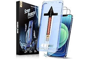 2 Pack 6.1 inch Tempered Glass Screen Protector for iPhone 12/iPhone 12 Pro