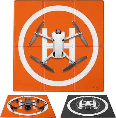 SYMIK LP500 Drohnen Landeplatz Faltbar 20”/50cm, Beschwerter doppelseitiger wasserdichter schnell faltbar Drone Landing Pad für DJI Mini 5Pro/4 Pro/3/Mini 4K/Mini 2 SE/Air 3/Flip/Neo/Mavic 4 Pro