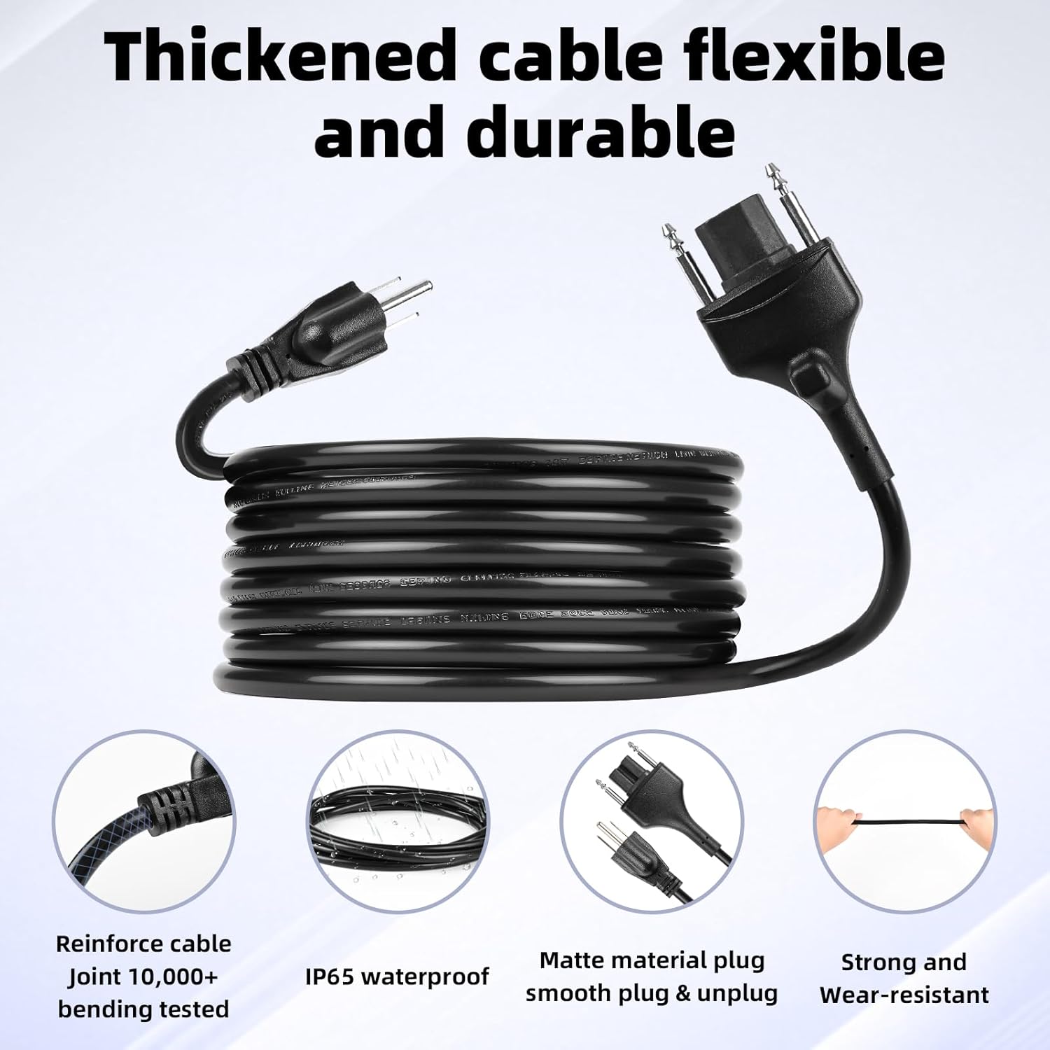 89143 Power Cord for Robot Coupe Ulreon150 Inch Power Cable Replacement for Immersion Blenders MP Series MP350 MP450 MP550 MP600 MP800 Turbo Black Immersion Blender Power Cord