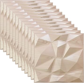 3D Wall Panels 3D Panels PVC Panel 3D Wall Panels Facade Cladding Ceiling Panels Gaming Wall Panels Wallpaper for Living Room Bedroom Pack of 12