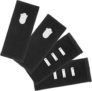 2 Set Black Hook Waist Band Extenders, Pant Extenders for Jeans, Hook Waist Extender for Pants for Men Women, Soft Adjustable Waistband Stretcher, Waistband for Jeans Pants Trousers