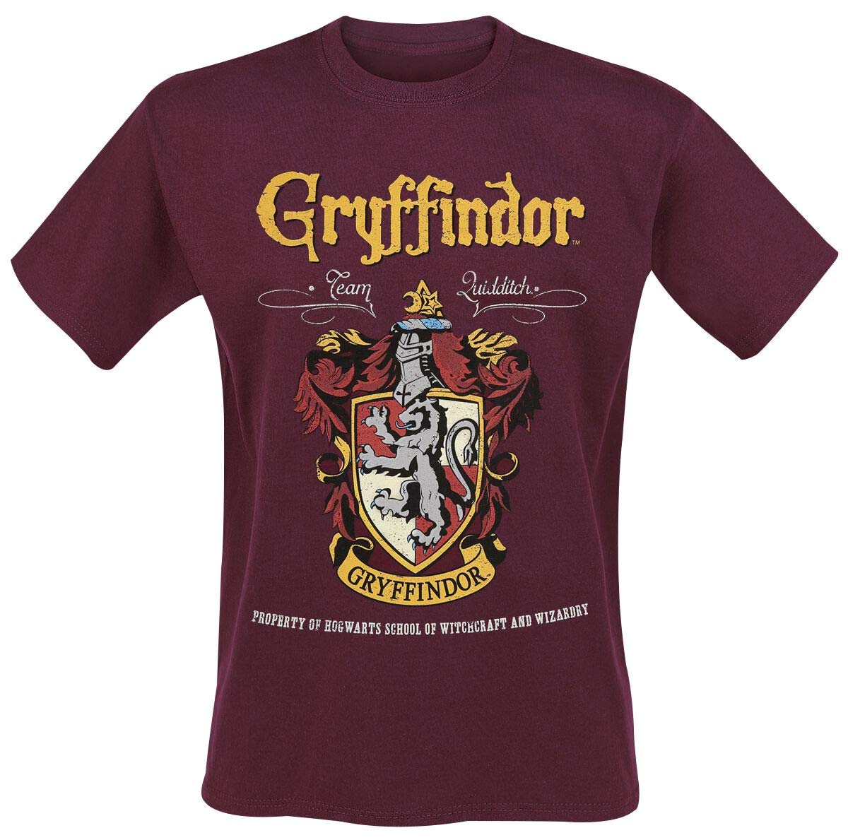 Harry PotterGryffindor Men's Short-Sleeved T-Shirt, Red, Regular/Regular Fit