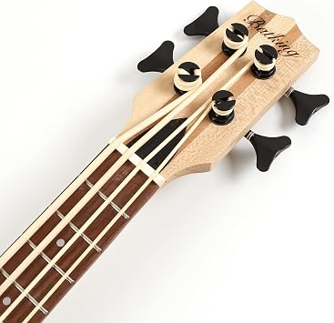MiNi 4string ukulele electric bass natural color neck-thru style