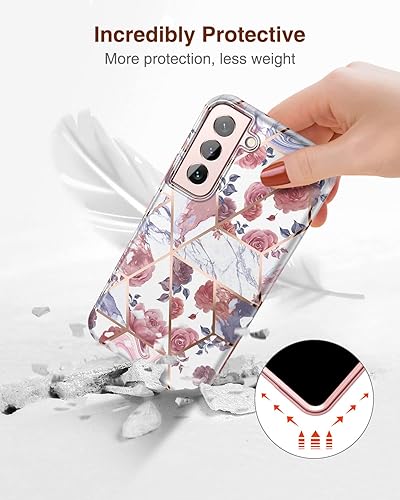 Miniatura 5 de SURITCH Funda para Samsung Galaxy S22, protector de pantalla integrado Protección de cuerpo completo a prueba de golpes, resistente, delgada, suave,