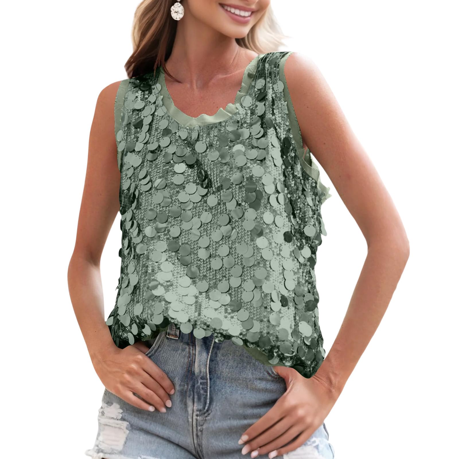 Haut a paillette chic et elegant fluide pour silhouette sublimée
