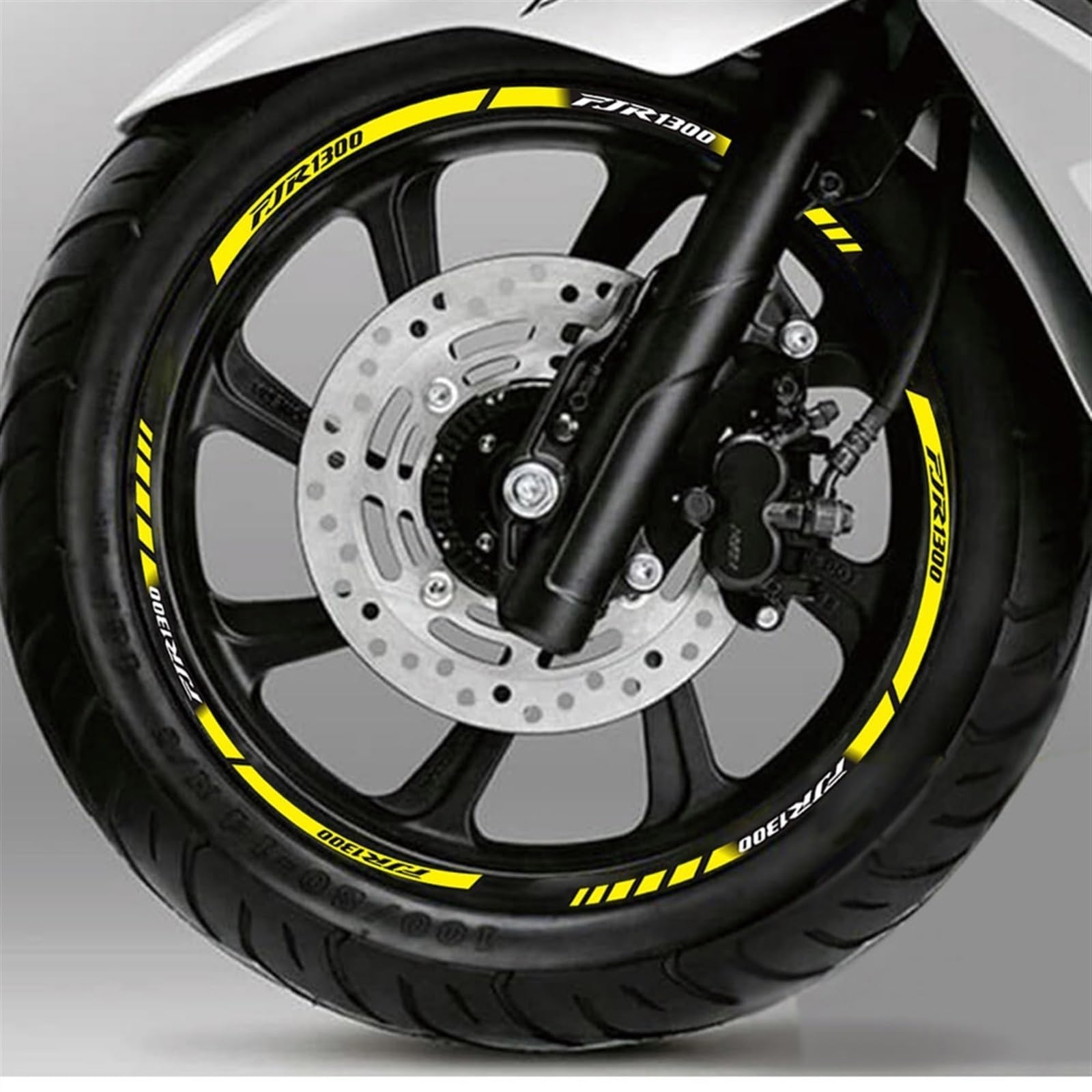 Motorrad Für Z1000sx Für Z1000SX Reflektierende Felge Streifen Aufkleber Vorne Hinten Vollen Satz Reflektierendes Felgenband(Color17)