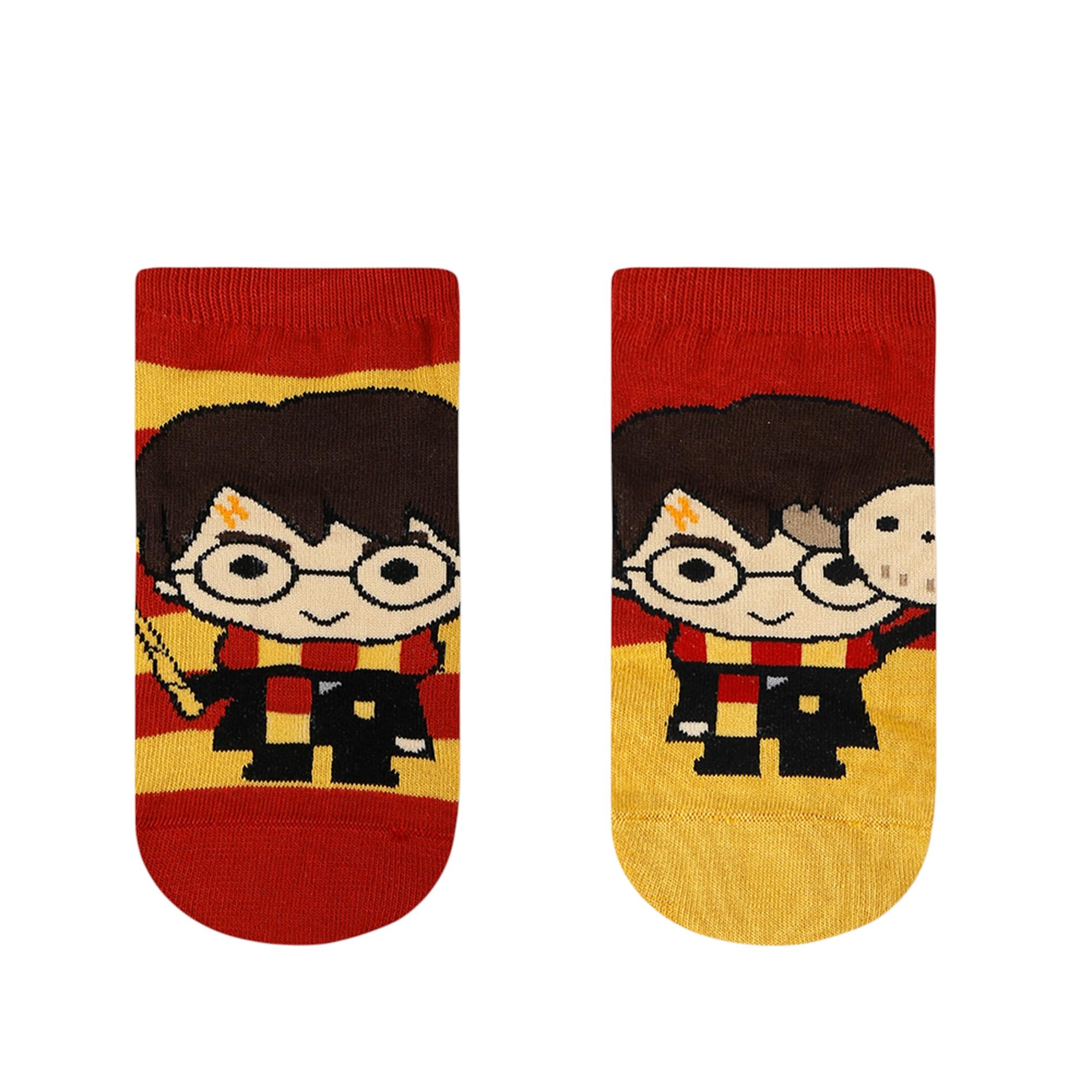 x Harry Potter Chibi Stripes & Colour Block Lowcut Socks for Women| Made with Cotton and Spandex Lowcut Ankle socks for women-image-39