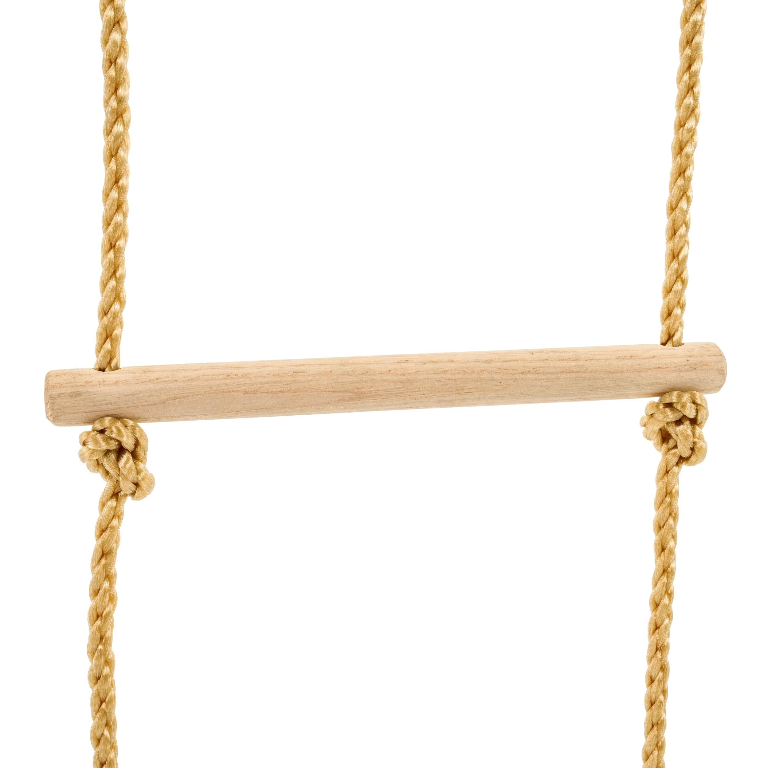 Échelle Corde 5 barreaux Bois pour portique h190-250cm