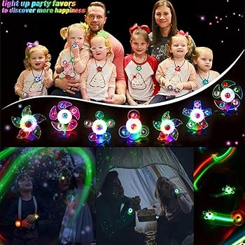 Amazon | XiAnYuErJia 21点豪華セットキッズおもちゃ Led 光る指輪