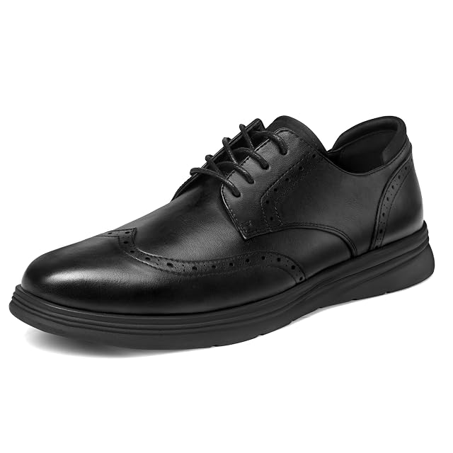 Mens Dress Sneakers Lightweight Casual Business Wingtip Oxford Shoes