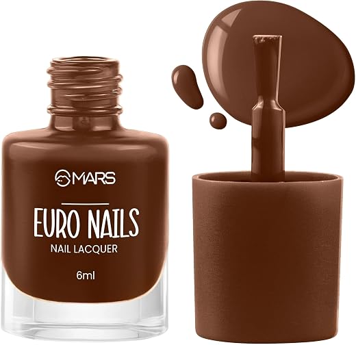 MARS EURO Nail Lacquer | Glossy Gel Finish | Rich Pigmentation | Chip Free | Quick Drying Formula | Long Lasting Nail Poli...