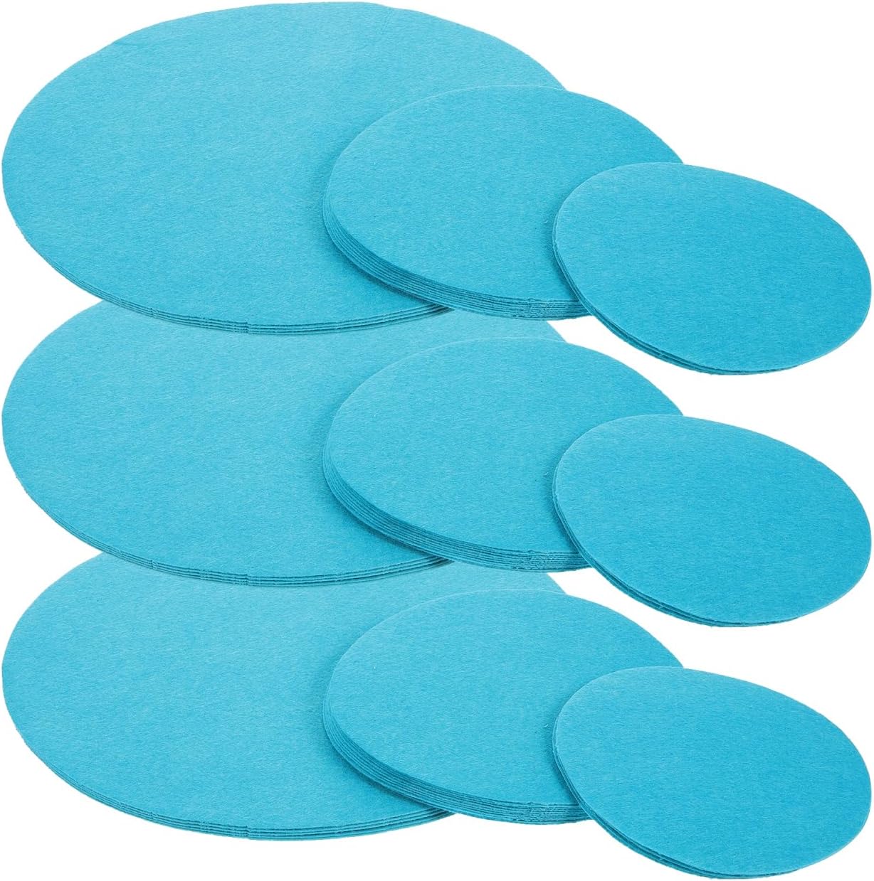 PRETYZOOM 24pcs Plate Separate Protectors, 3 Sizes 4/6/10 inches Divider Pads for Stacking, Reusable Felt Plate Separators for China, Dish, Coffee Saucers, Pan