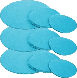 PRETYZOOM 24pcs Plate Separate Protectors, 3 Sizes 4/6/10 inches Divider Pads for Stacking, Reusable Felt Plate Separators for China, Dish, Coffee Saucers, Pan