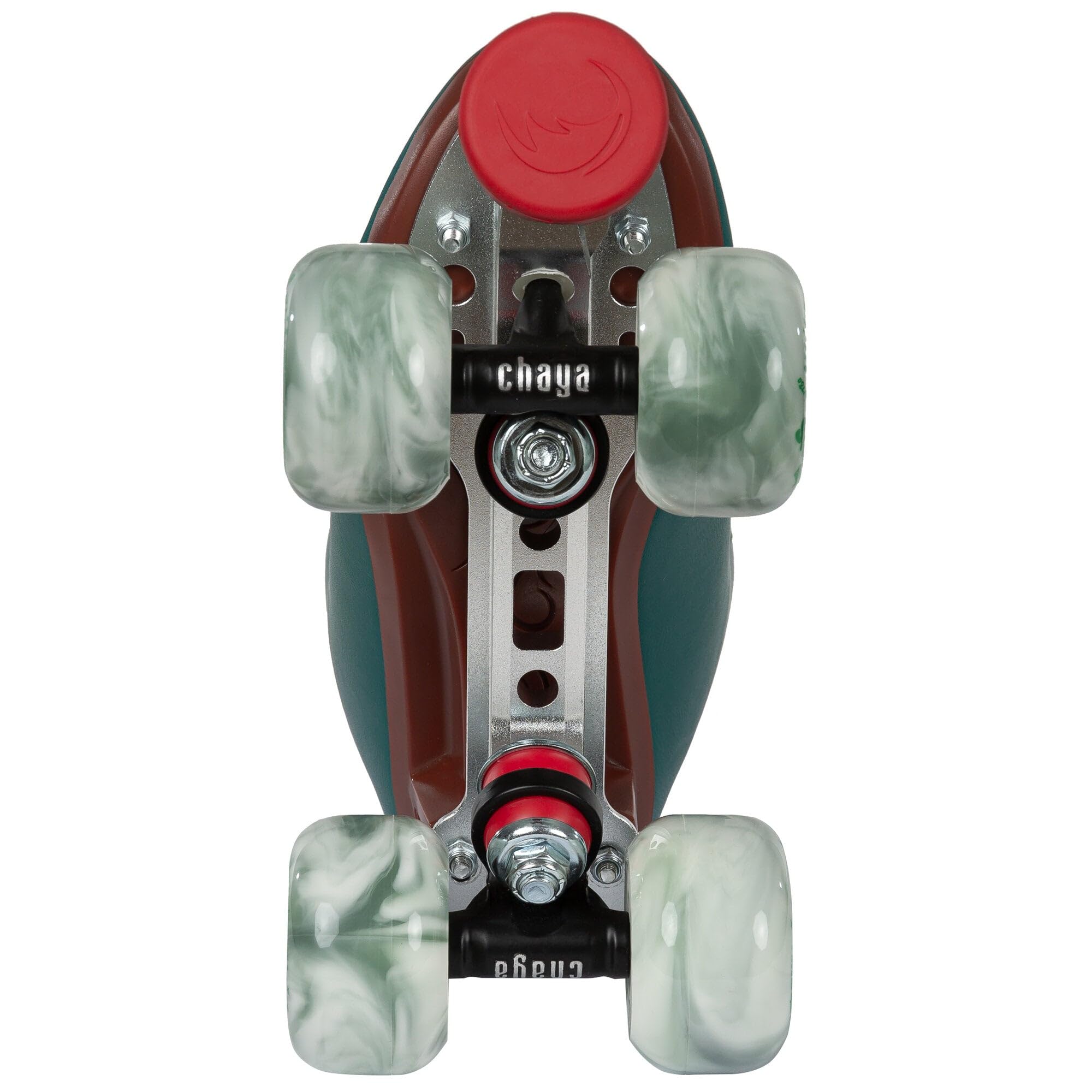 Chaya Rollschuhe Melrose Premium Juniper Green - Roller Skates für Damen und Herren im Retro-Look für Roller-Disco - Roll-Schuhe in Grün