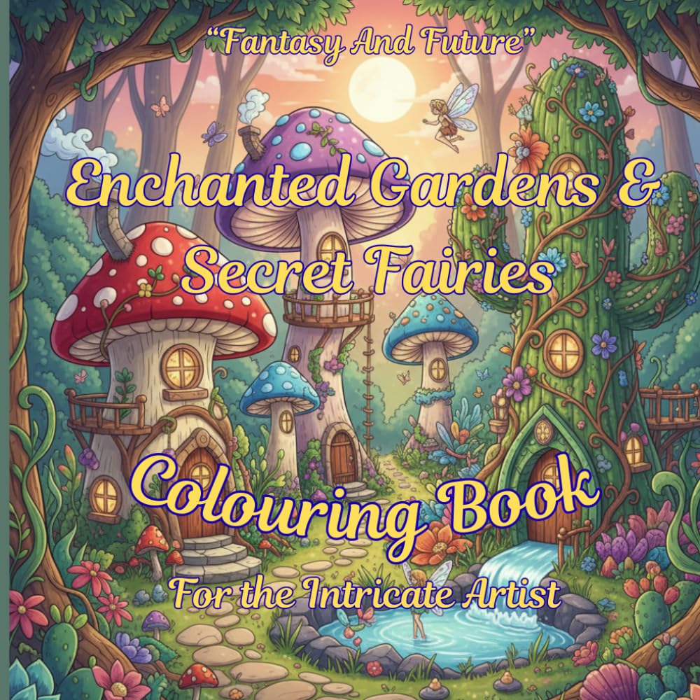 ENCHANTED GARDENS AND SECRET FAIRIES: COLOURING BOOK FOR THE INTRICATE ARTIST. (FANTASY AND FUTURE)