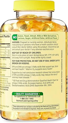 Miniatura 2 de Convergence Maximum Care Omega-3 de aceite de pescado Ojos Cerebro Hueso y Salud del Corazón Suplemento dietético Softgels, 2000 mg, 120 unidades