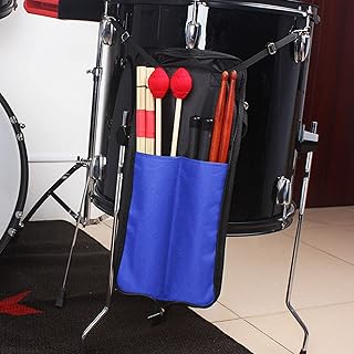 Drum Stick Case, Drum Stick Bag, Drumsticks Bag Drum Accessories, Drum Stick Holder for Mallets for Storage Hanging Bag Drumstick Portable(Blue)