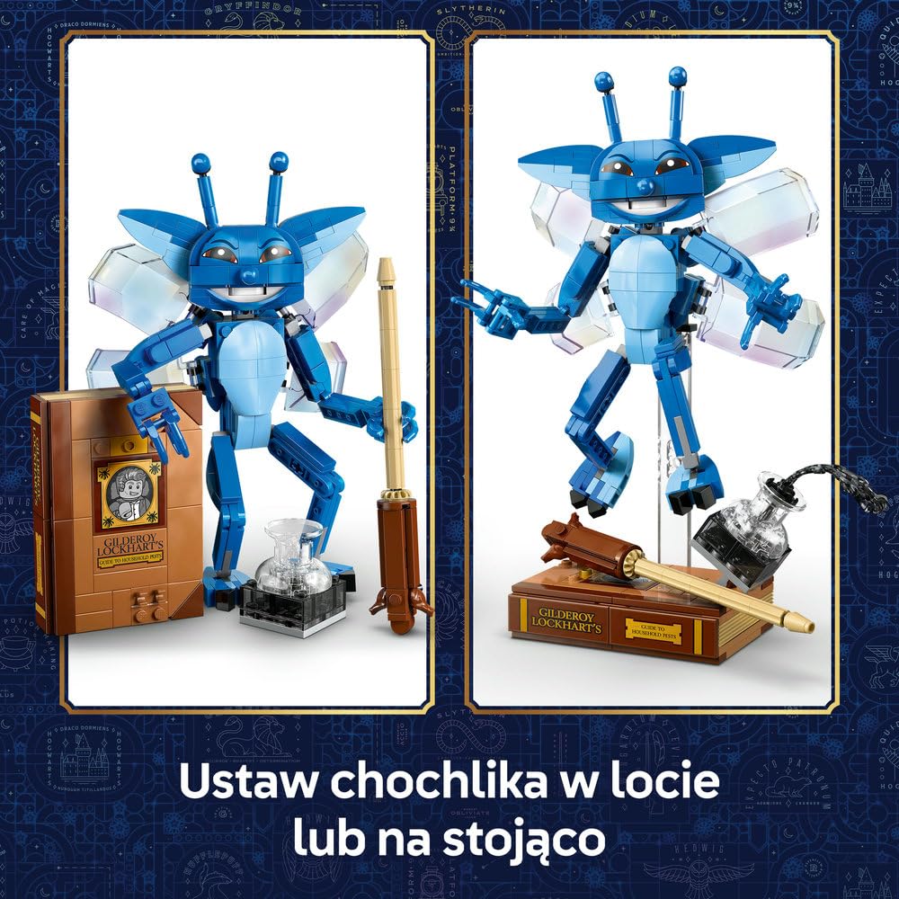LEGO Harry Potter Chochlik kornwalijski, ruchoma figurka do zbudowania, zabawka dla dzieci i pomysł na prezent dla dziewczynek i chłopców wieku od 8 lat, dekoracja do pokoju dziecięcego 76461