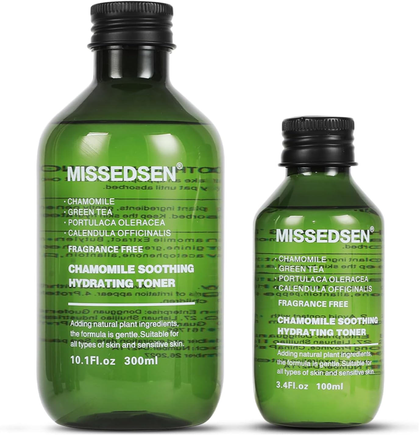 Facial Toner Hydrating Toner for Face Deep Moisturizing Skin Toner Refreshing for Sensitive, Dry, All Skin Types, Fragrance-Free Non Comedogenic 10.1Fl Oz & Travel Size 3.4Fl Oz