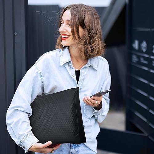 Miniatura 8 de Fuxury Sobres de burbujas de 10.5 x 16 pulgadas, paquete de 40 sobres acolchados autosellantes, sobres de correo impermeables acolchados de