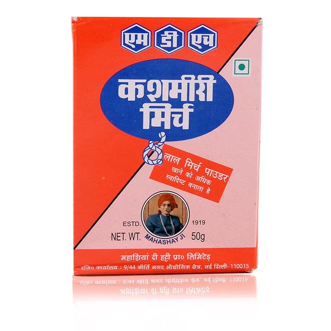 MDH Powder - Kashmiri Mirch, 50g Carton