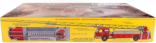 Miniatura 3 de AMT Desconocido American Lafrance Ladder Chief Fire Truck 125th Scale Model Kit, rojo (AMT1204)