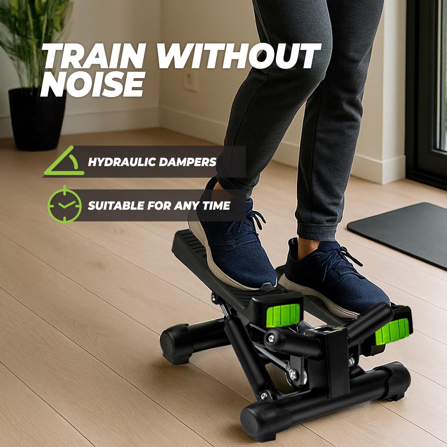 VirtuFit ST10 2 in 1 Side Stepper - con Computer e Cavi di Resistenza