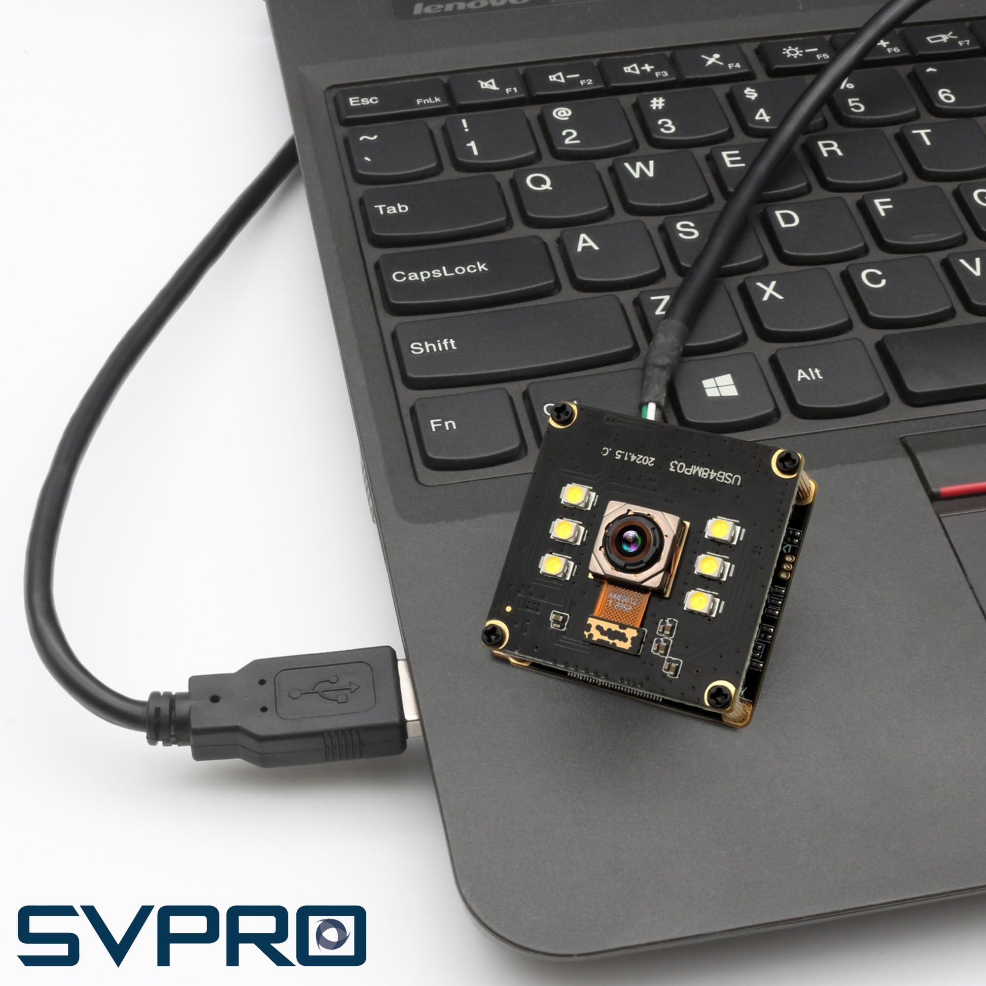 SVPRO 48MP Autofokus USB Kameramodul mit Licht, USB Webcam Board Nachtsichtkamera für Computer, Industrielle Machine Vision Kamera 8000x6000 Pixel Lightburn Kamera für Linux Anroid Board Jetson Nano