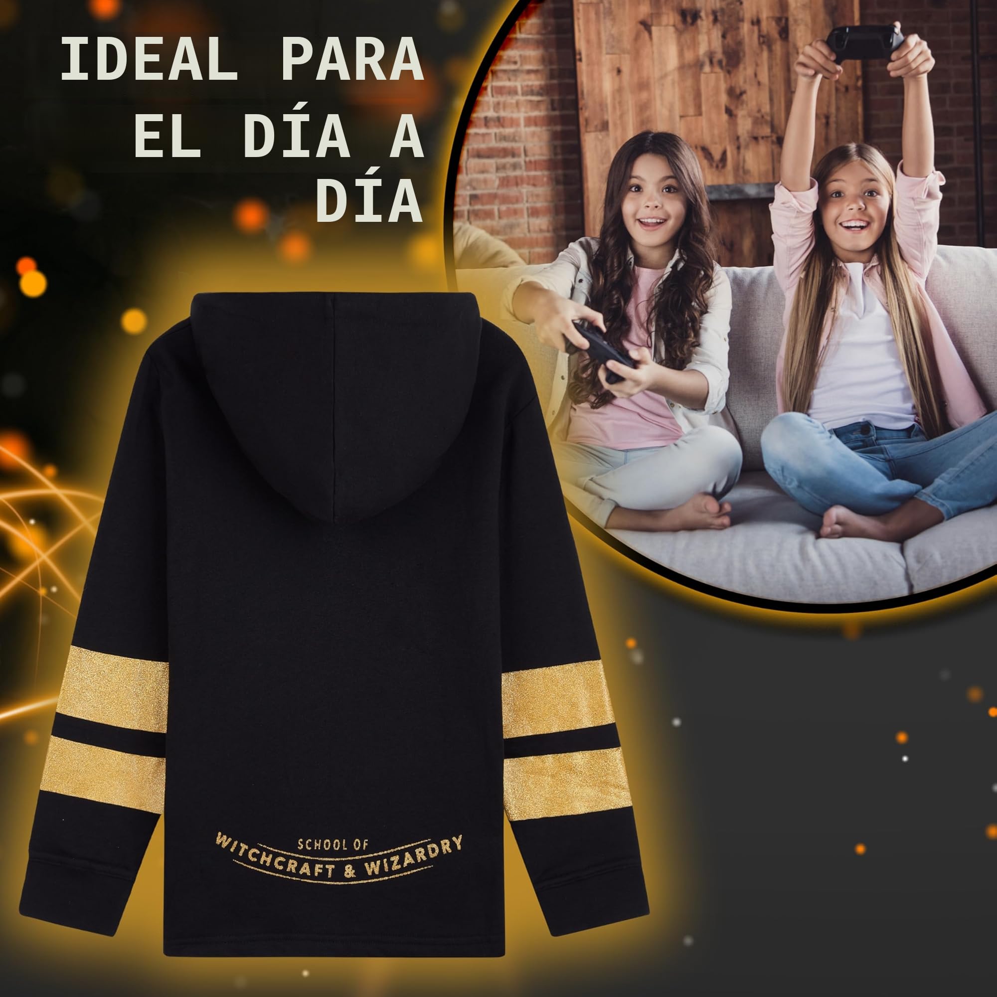 Harry Potter Sudadera con Capucha para Niña - Regalos Niñas