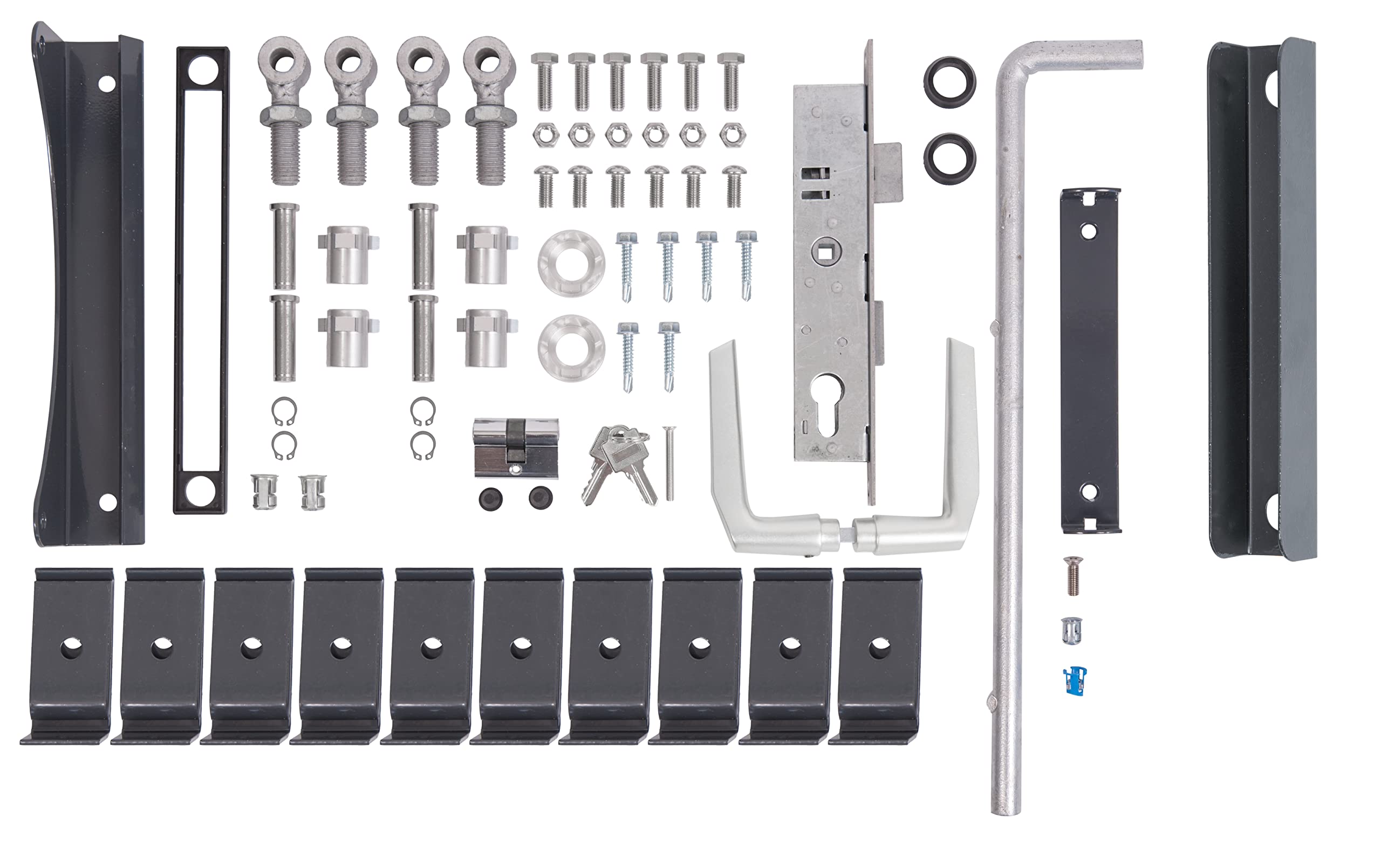Kit d'accessoires Flexo portes industrielles Alberts 678210 ferrure anthracite quincaillerie
