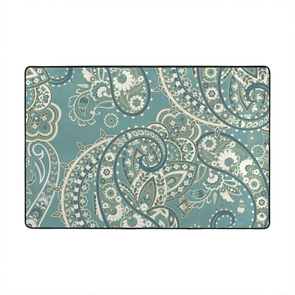 Tapis de salon bleu clair Ruchen pour créer un coin détente cocooning à la maison