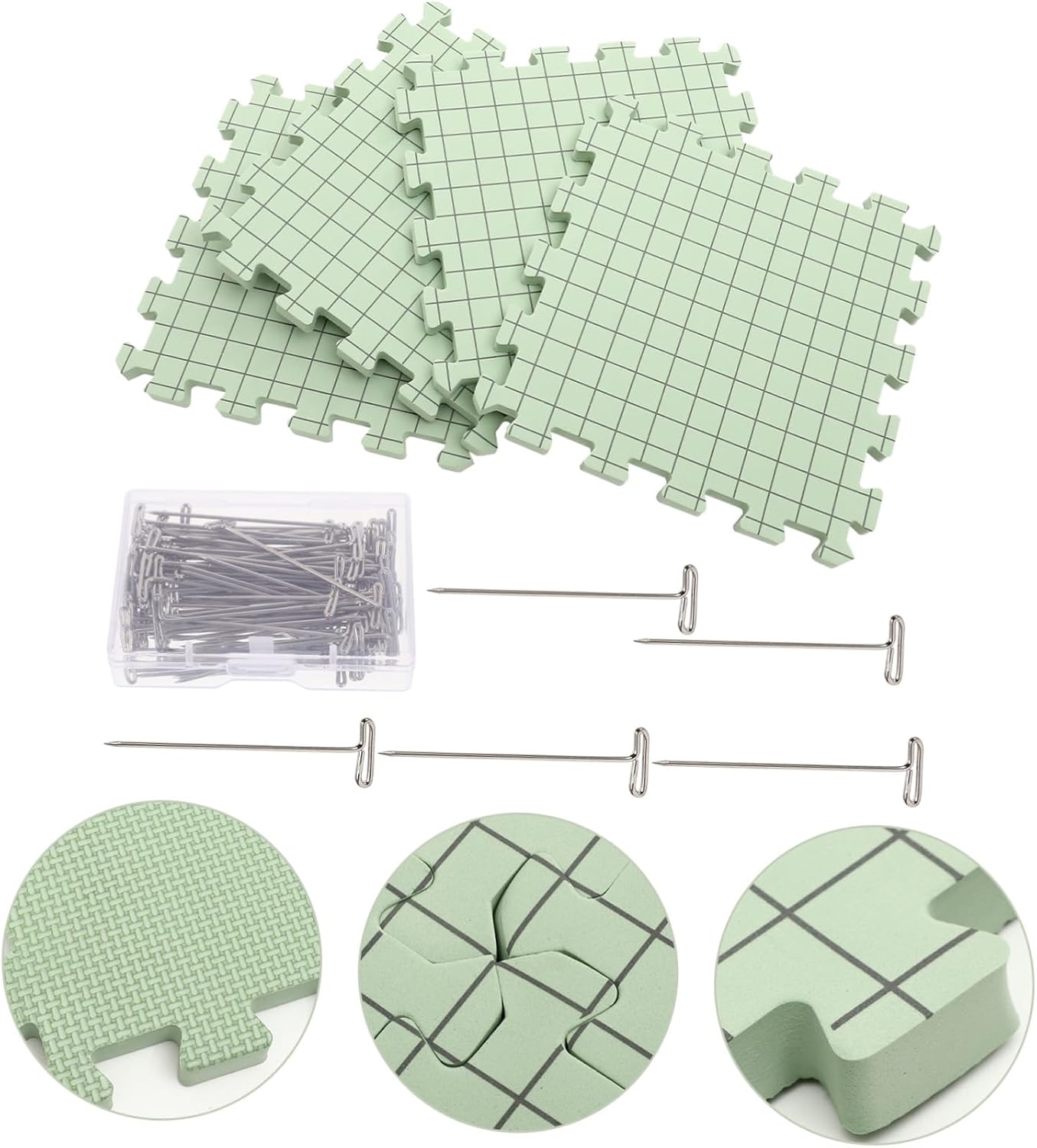 Crochet Blocking Board Set for Knitting and Embroidery Crafts Xmas