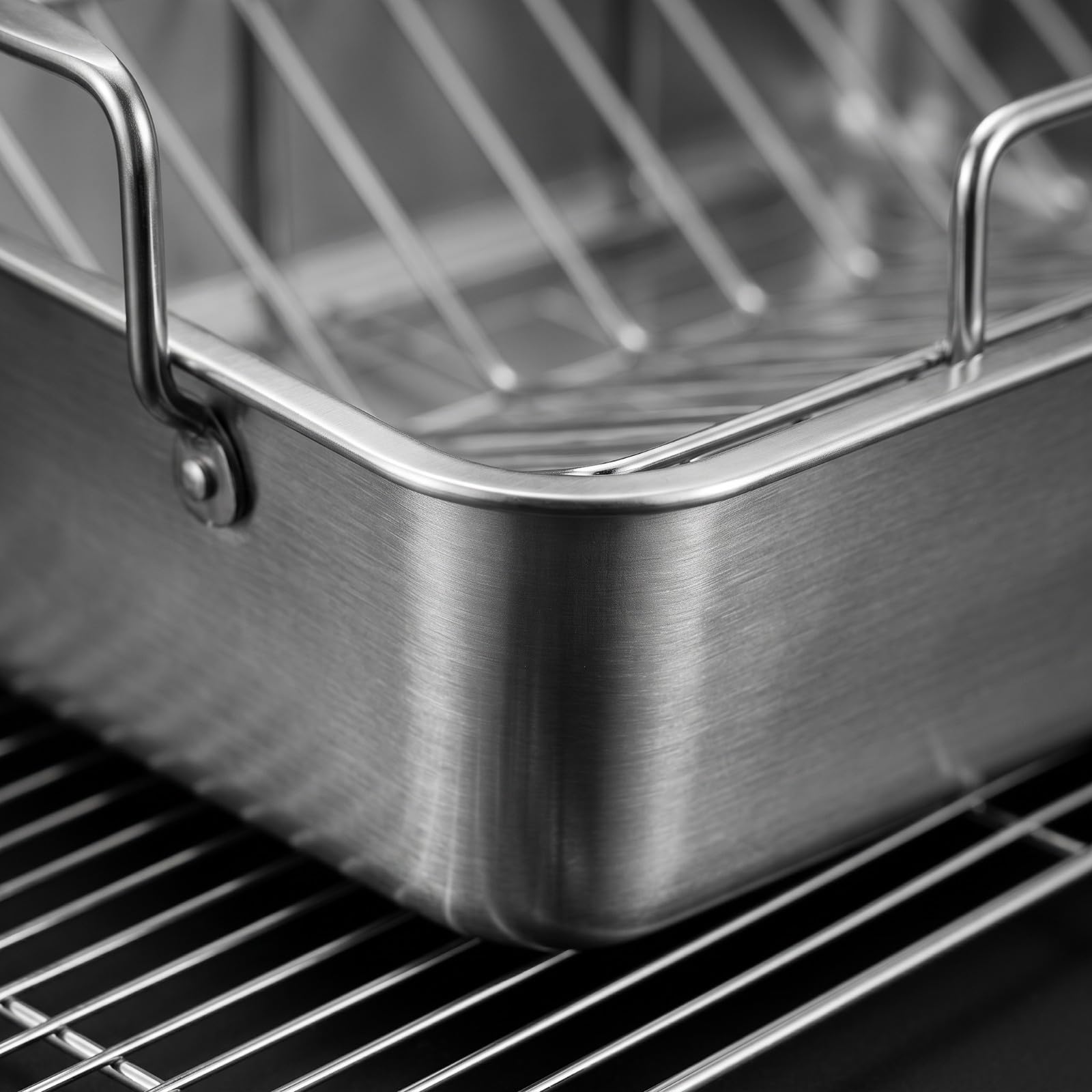 Sharplace Rejilla para Enfriar Acero Inoxidable | profunda, Rustira con Rejilla en V, Resisn Al Óxido, Enfriamiento, para Cocina