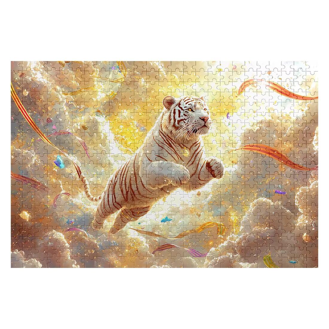 Puzzle 2000 elementów dorośli tygrys, puzzle elementy zwierząt, niemożliwe puzzle z wykwintnym pudełkiem do pakowania, klasyczne drewniane puzzle gry edukacyjne na prezent dla kobiet, dekoracja domu