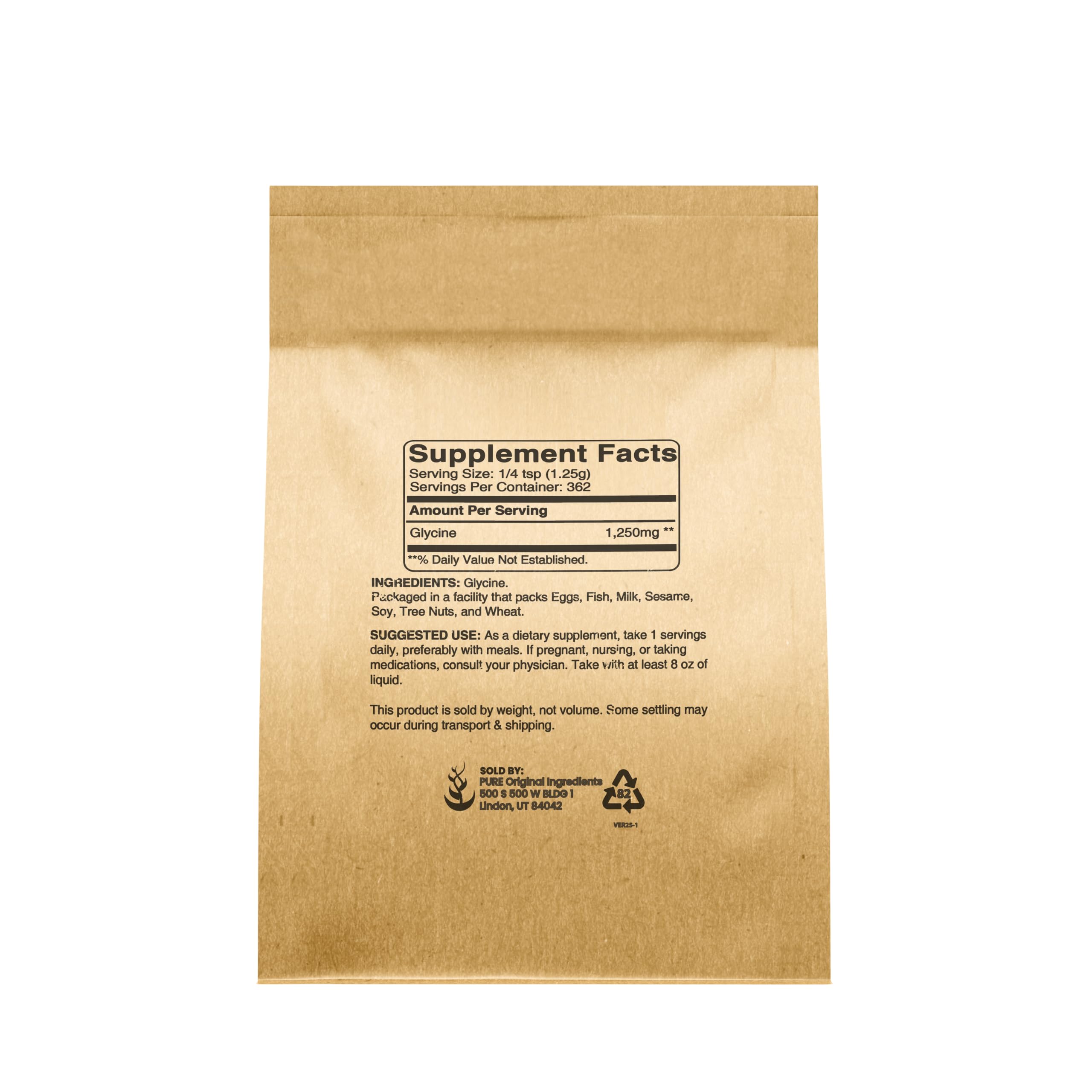 PURE ORIGINAL INGREDIENTS, Glycine Powder, 1 Lb — Amazon image 2