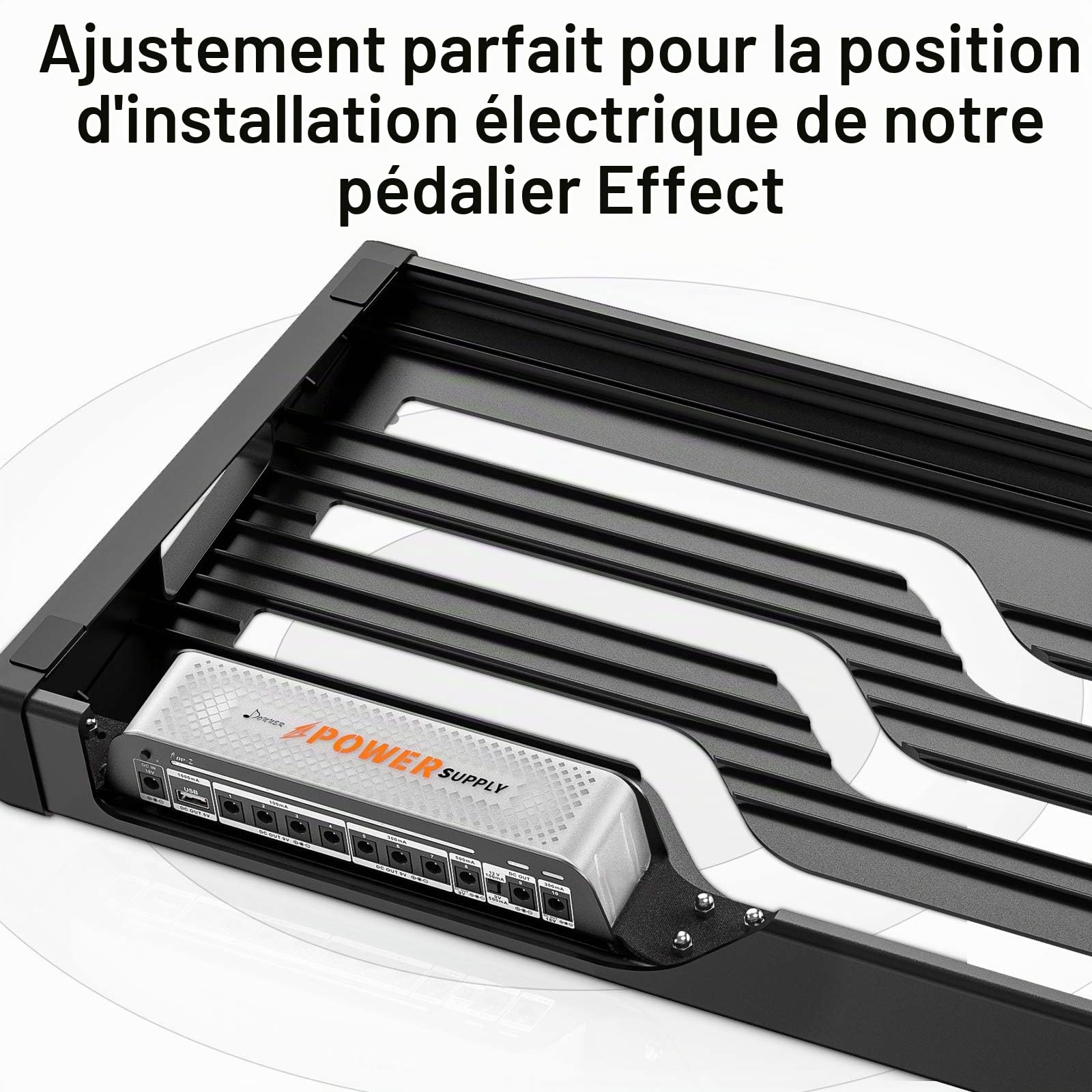 Donner DP-Z Alimentation pour pédale de guitare 9V 10 sorties isolées avec port USB pour pédale d'effet 9V/12V/18V Entrée DC 18v 2000m