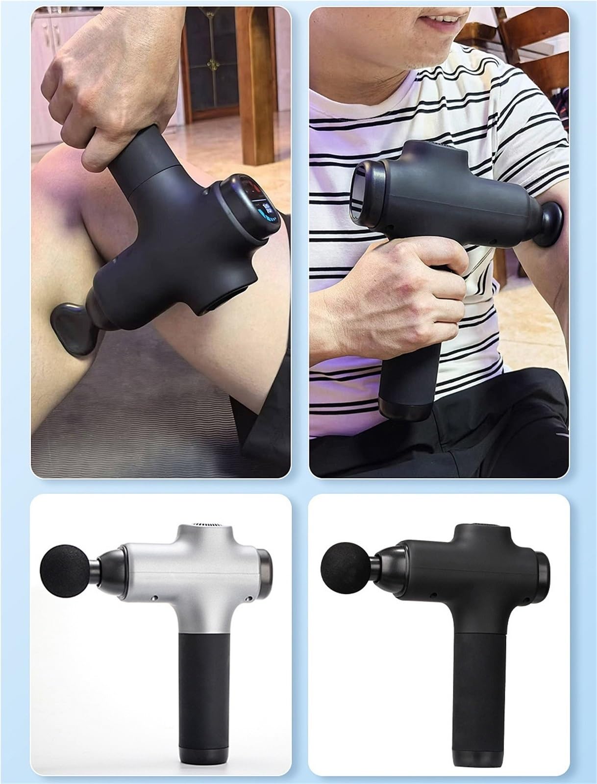 Pistolet do Masażu, Handheld Electric Massage Gun Deep Tissue Massager dla rozluźnienia mięśni
