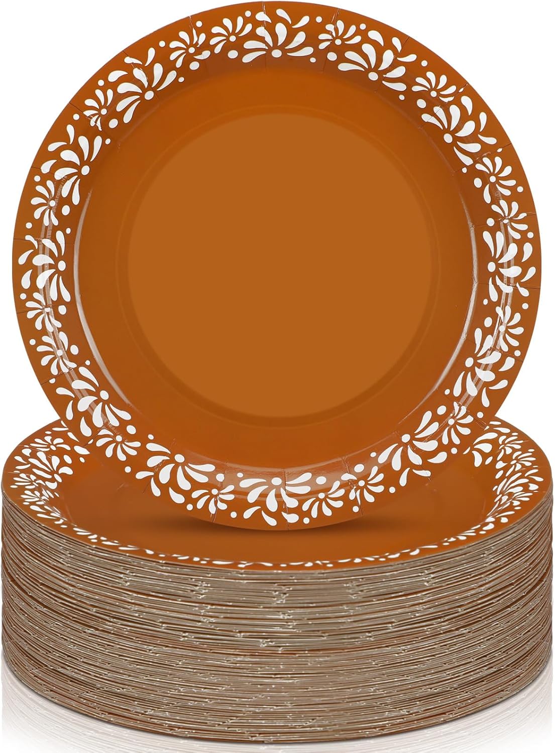 Yungyan 50 Pcs Cielito Lindo Plates Platos De Barro Mexicanos Paper Plates Baby Shower Cielito Lindo Party Supplies 12 Inch Mexican Plate Terracotta Clay Pottery Cinco De Mayo Wedding Party Decoration